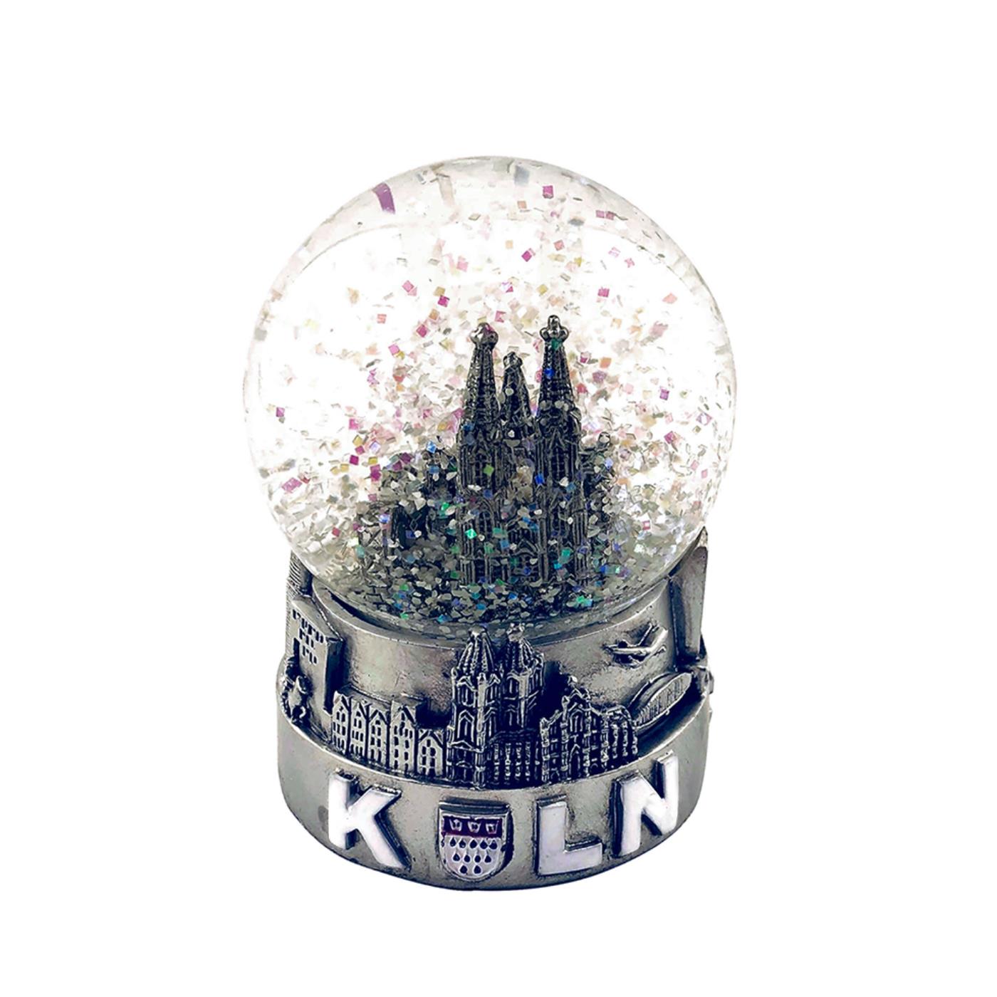 Schneekugel silber - klein