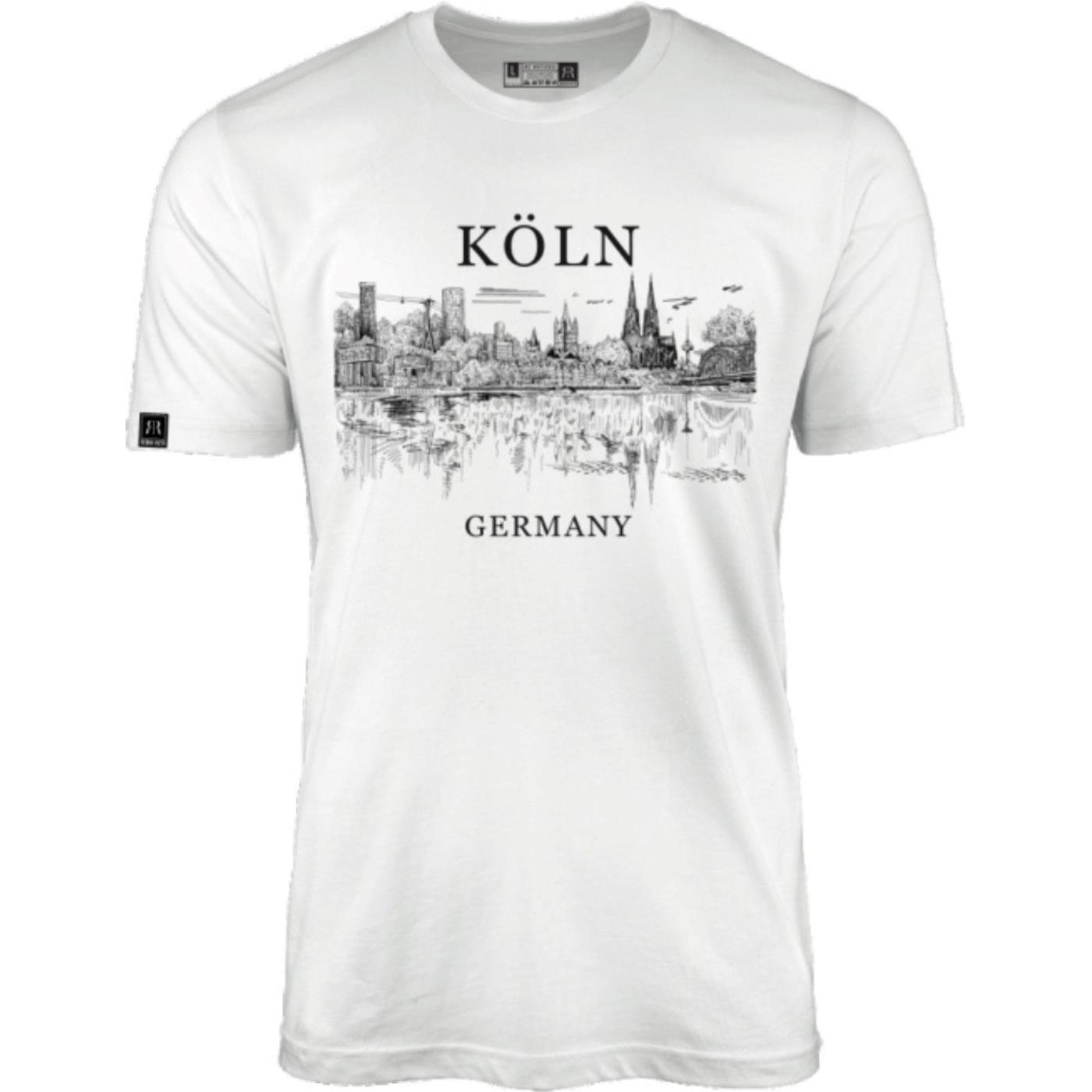 T-Shirt Skyline weiß, Herren