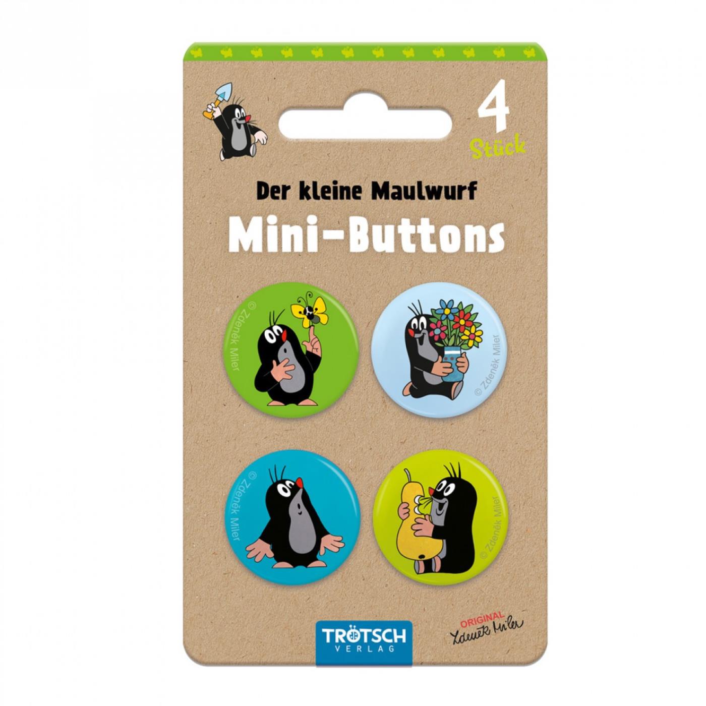 Buttons Der Maulwurf 4er Set