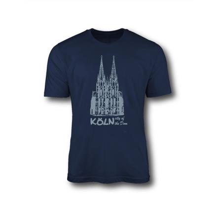 T-Shirt Kölner Dom für Kinder, navy