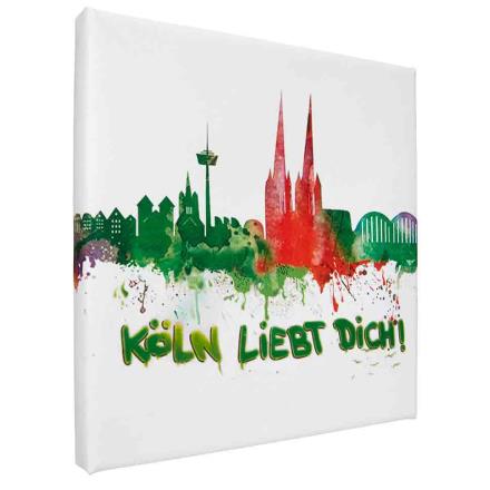 Leinwand Bild - Köln liebt dich