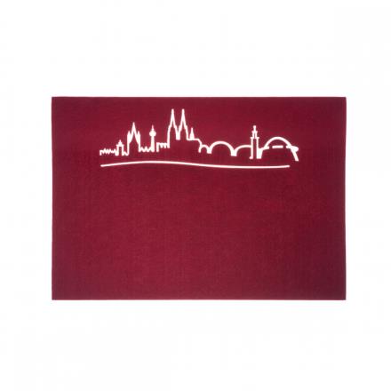 Tischset gestanzt bordeaux