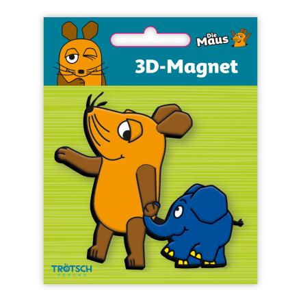 3D Magnet Maus und Elefant