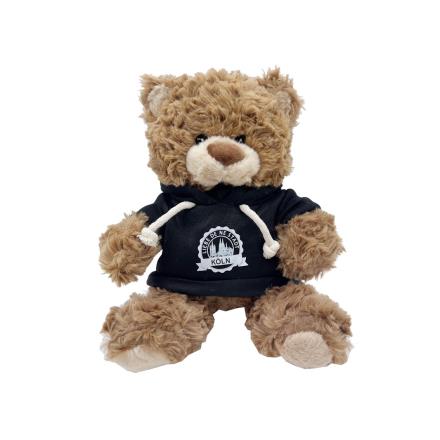 Köln-Teddy mit Hoodie, schwarz